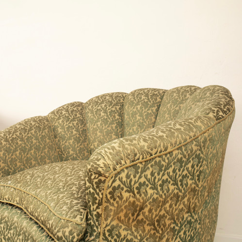 Pair of Giò Ponti Style Shell Armchairs for Home & Garden