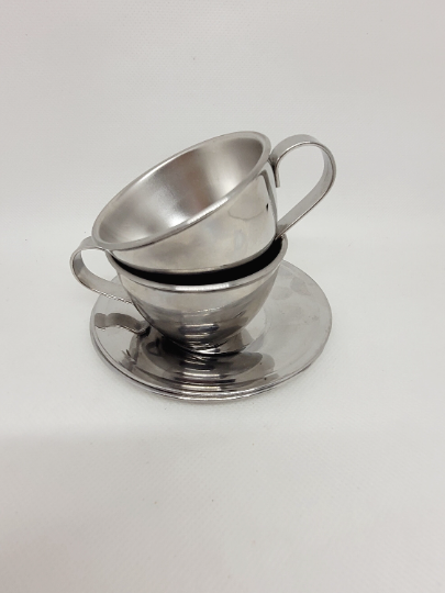 Metal Espressso Cup Set of 2, 1960s