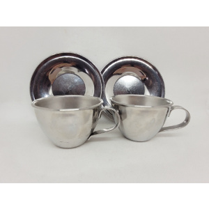 Metal Espressso Cup Set of 2, 1960s