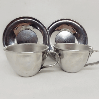 Metal Espressso Cup Set of 2, 1960s