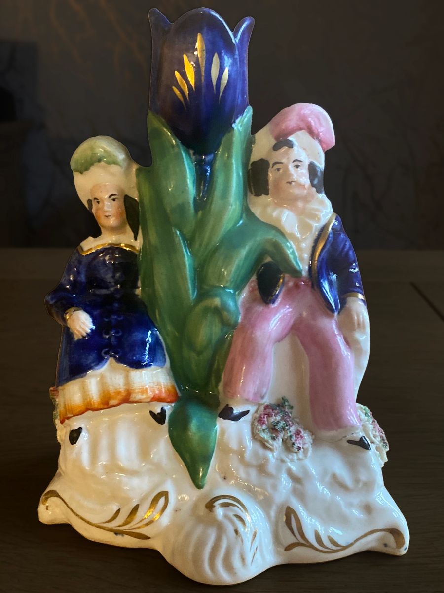 English Staffordshire spill vase circa 1850-60