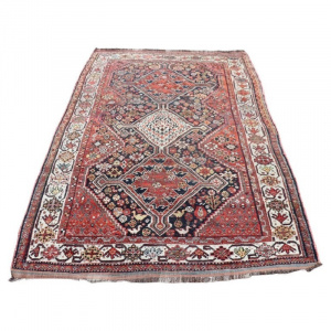 Middle Eastern Shiraz Rug, 1950s