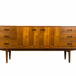 Restored Walnut Sideboard From Bydgoskie Furniture Factory, 1960s
