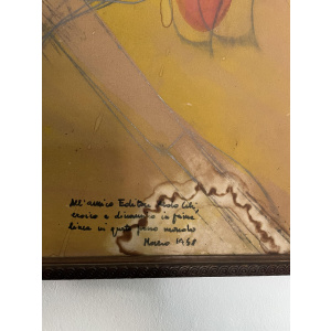 Vintage 1960s abstract painting