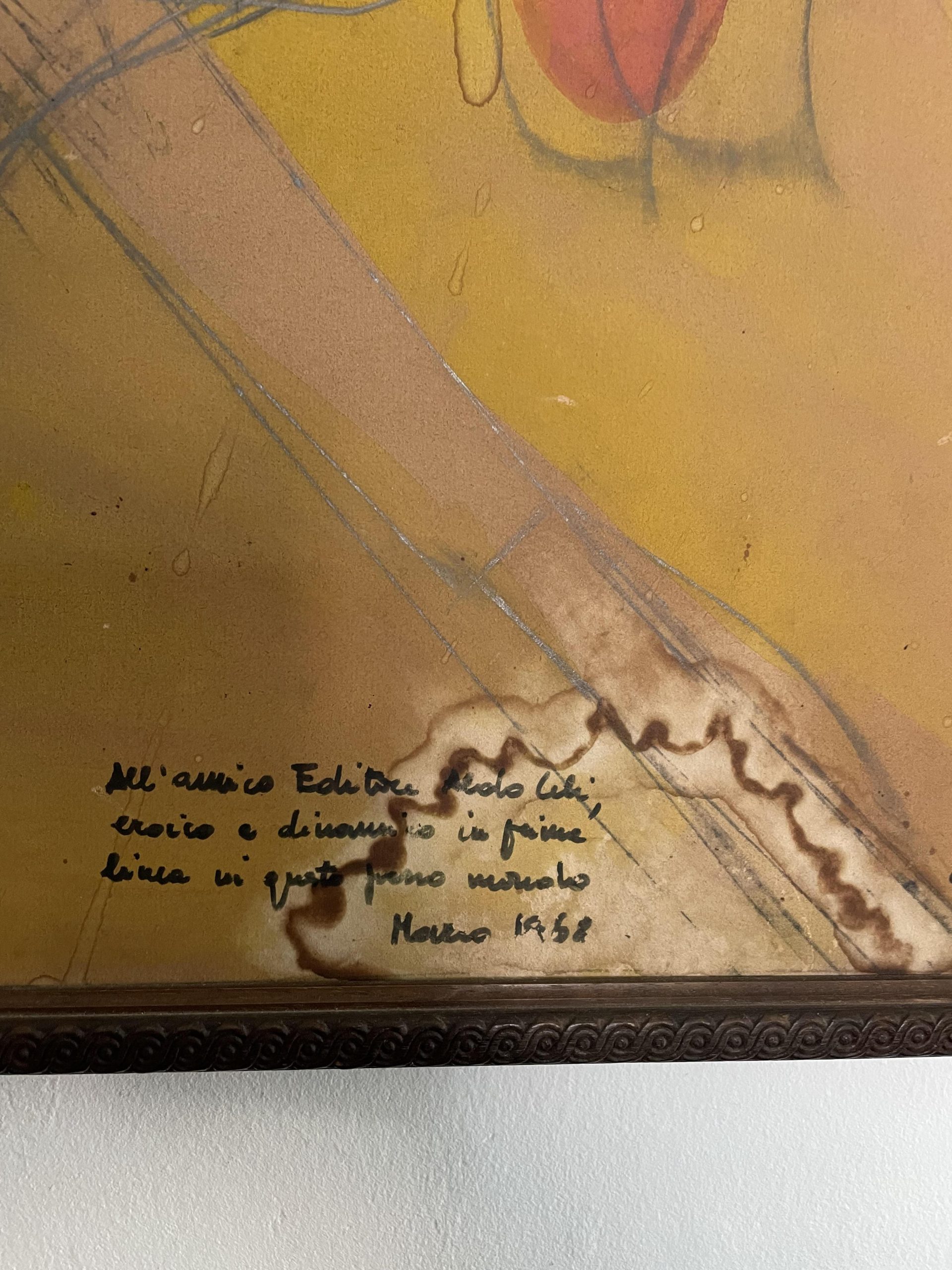 Vintage 1960s abstract painting