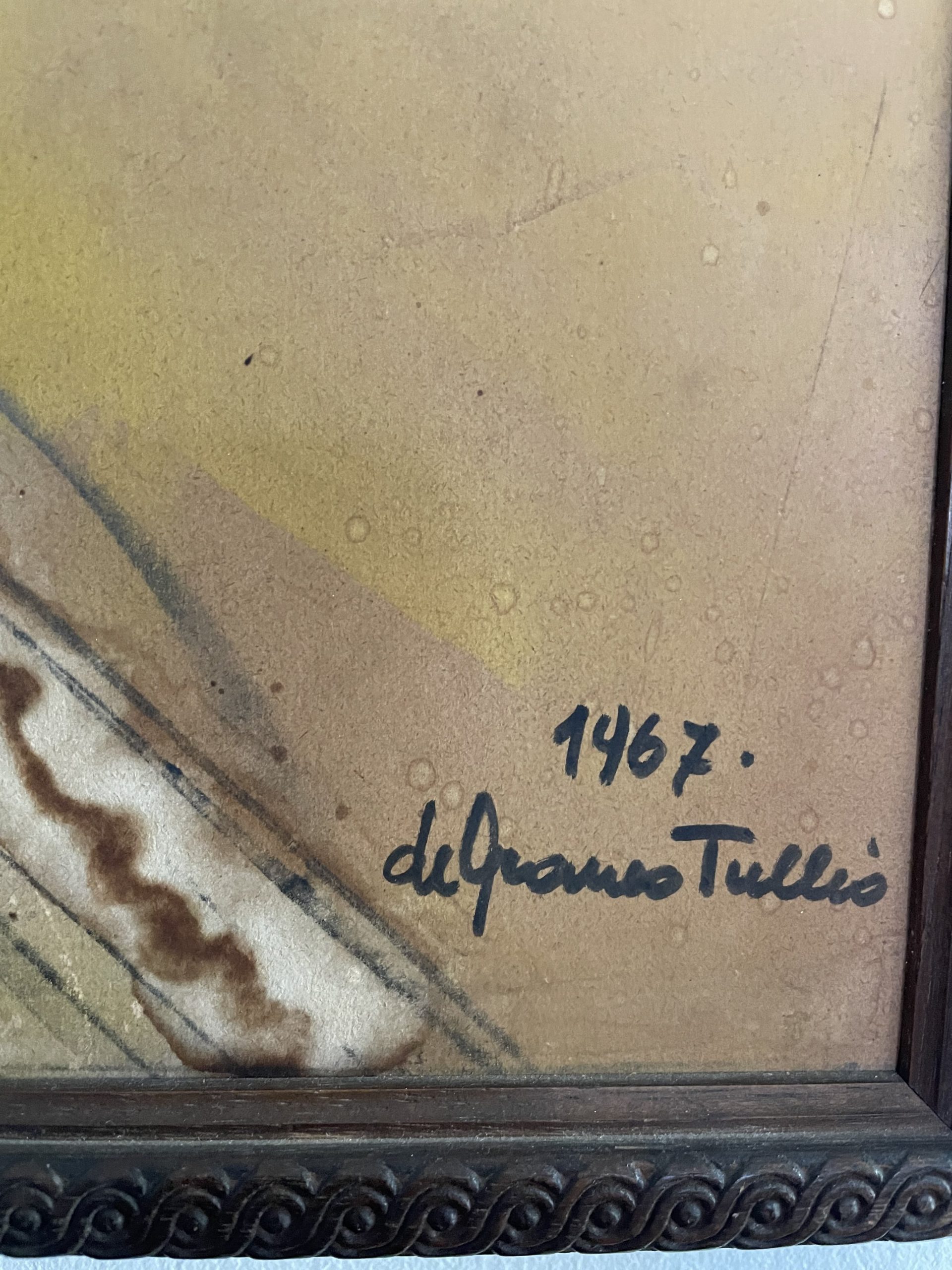 Vintage 1960s abstract painting