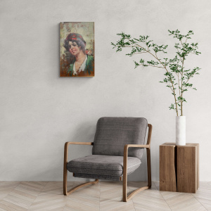 Painting Of A Italian girl from Naples