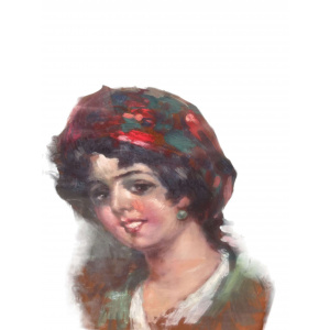 Painting Of A Italian girl from Naples