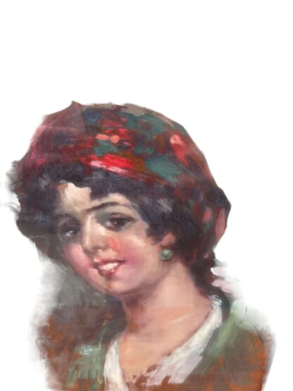 Painting Of A Italian girl from Naples - Image 2