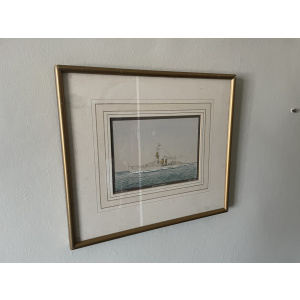 Watercolour of HMS Colombo