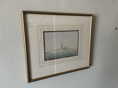 Watercolour of HMS Colombo - Image 2
