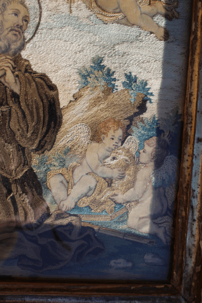 18th Century Saint Francis of Paola with Cherubs - Image 2