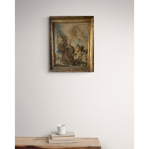 18th Century Saint Francis of Paola with Cherubs