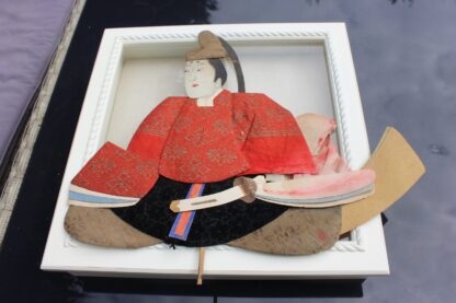 Antique Japanese Silk Brocade Oshie Art Geisha Puppet Dolls - Image 3