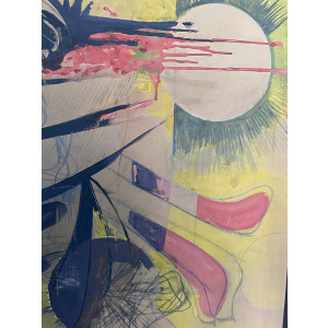 Vintage 1960s abstract painting