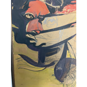 Vintage 1960s abstract painting