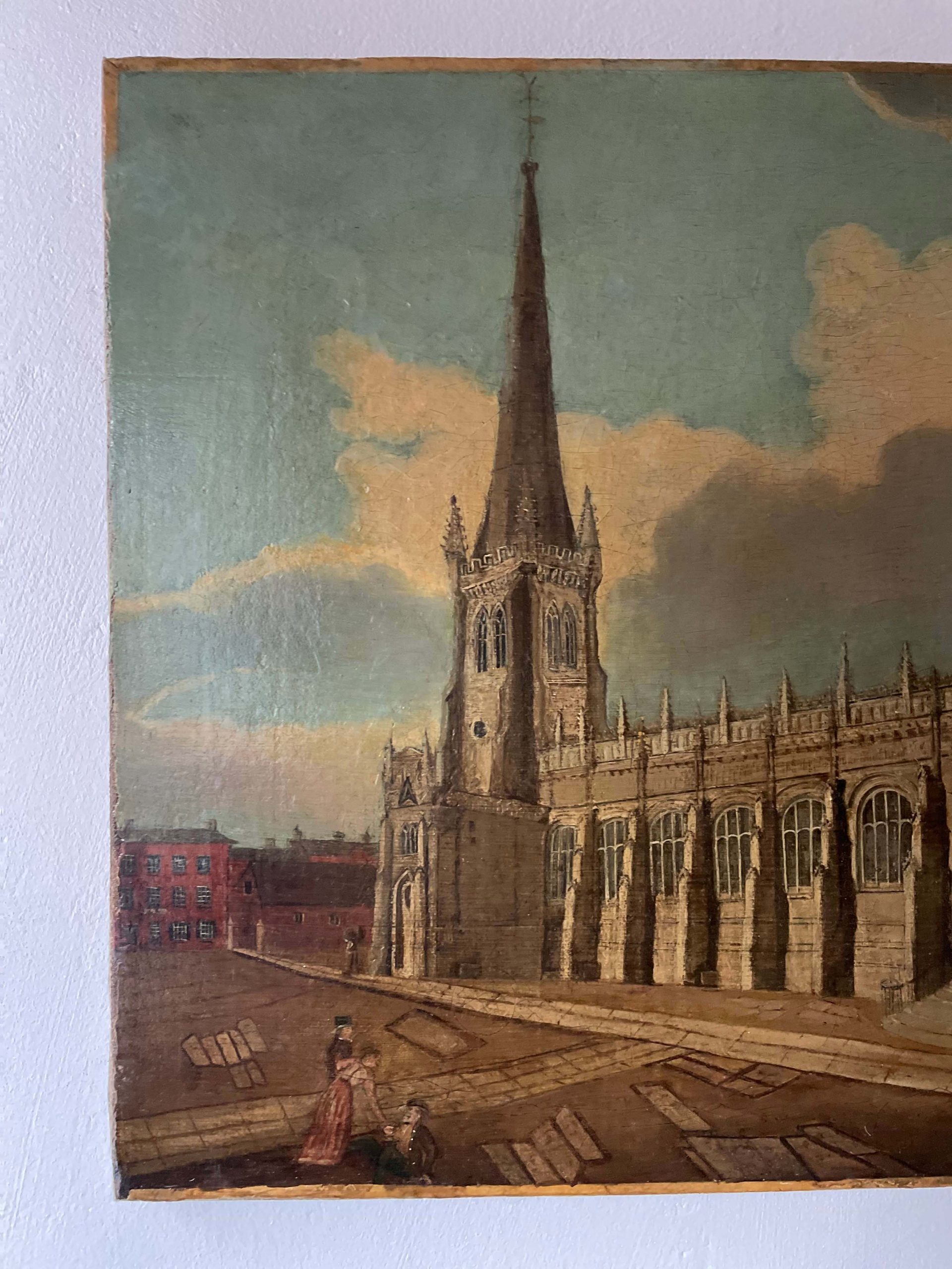 Early 19th century painting of Wakefield Yorkshire