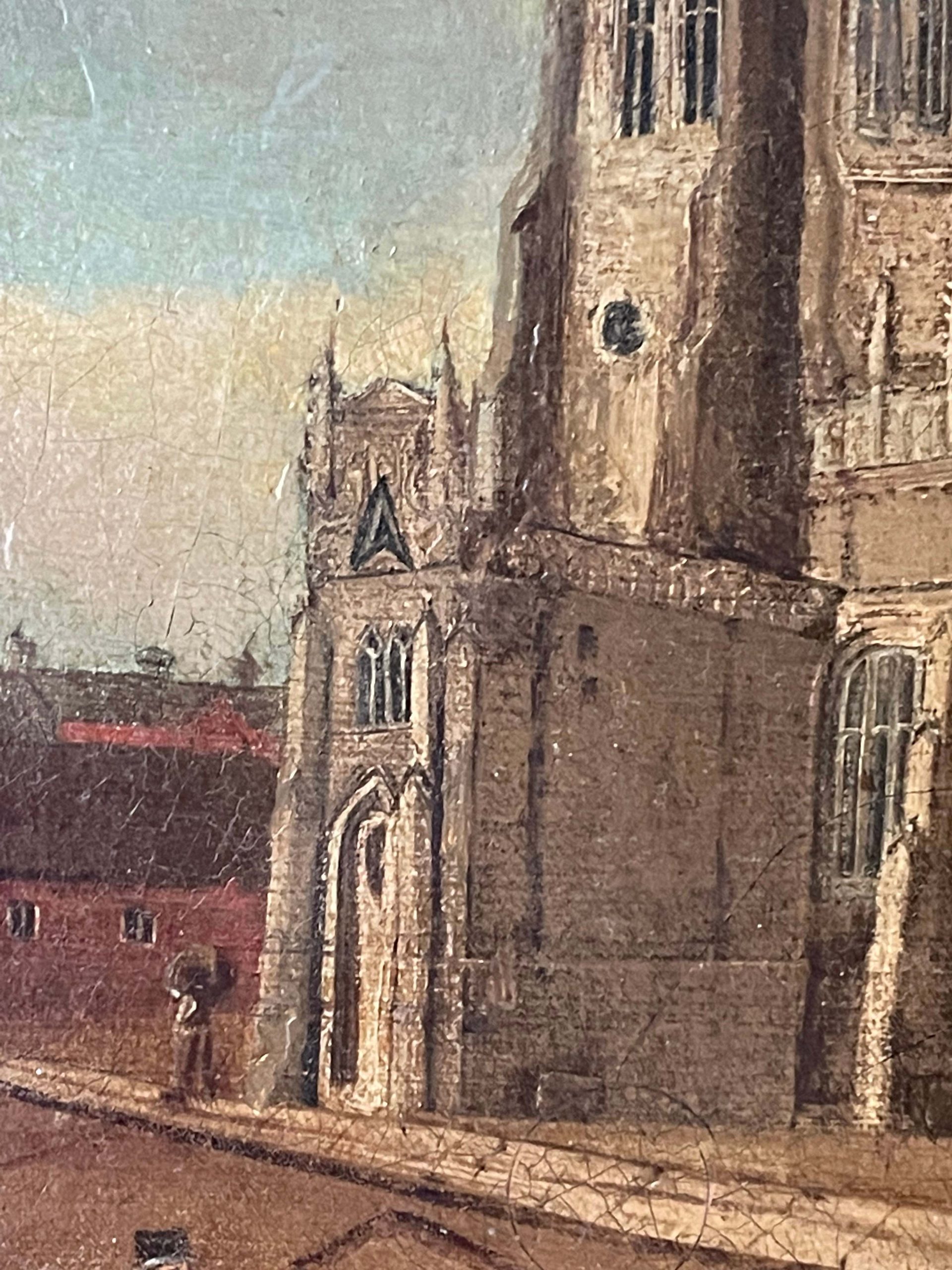 Early 19th century painting of Wakefield Yorkshire