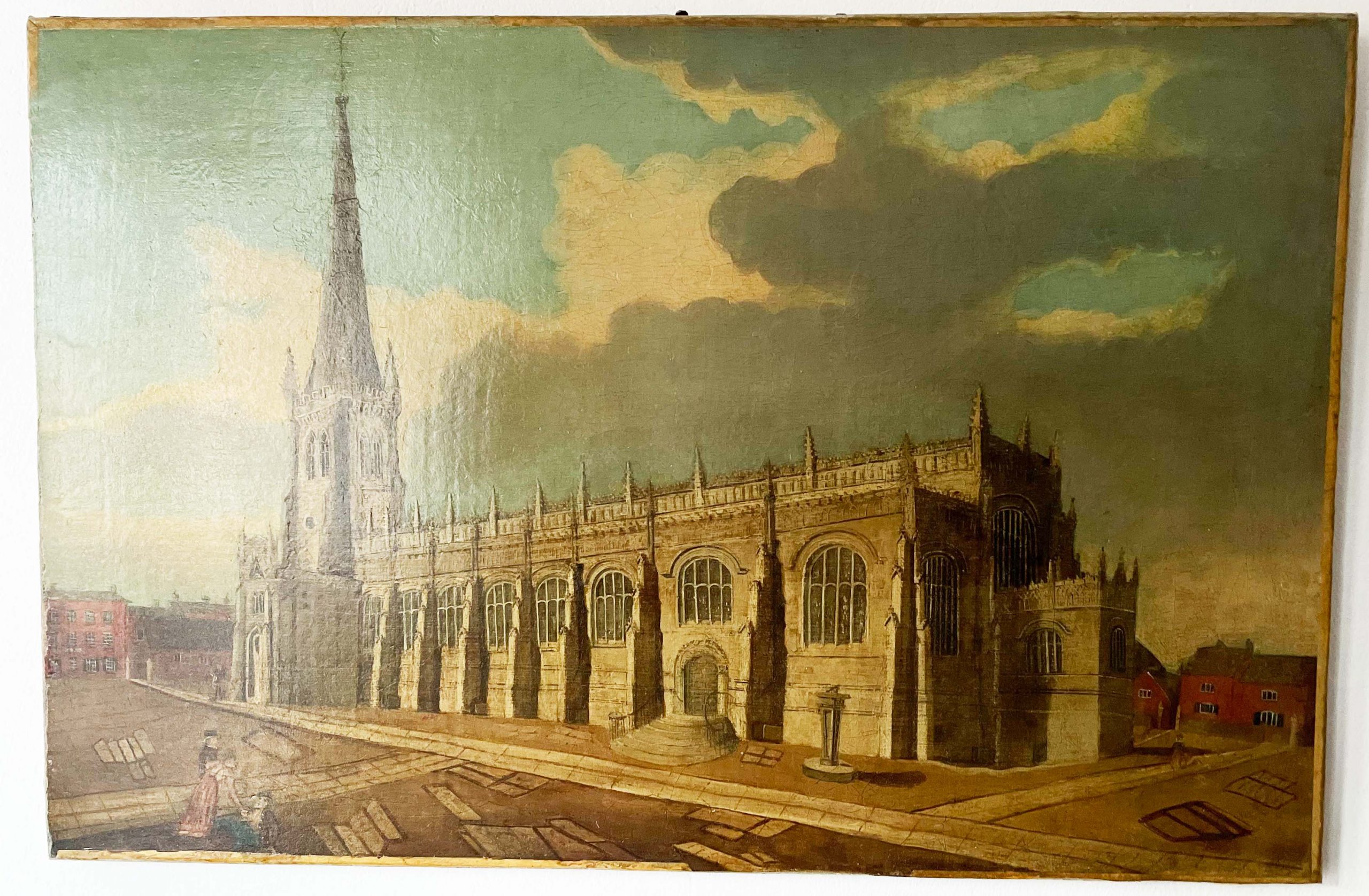 Early 19th century painting of Wakefield Yorkshire