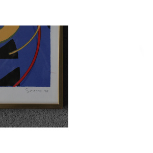 Knut Grane, Manhattan Swing, Color Lithograph, 1990, Framed