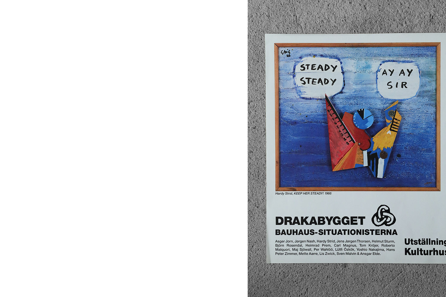 Poster from the Nordiskt 60-tal exhibition at Kulturhuset Stockholm, 1990