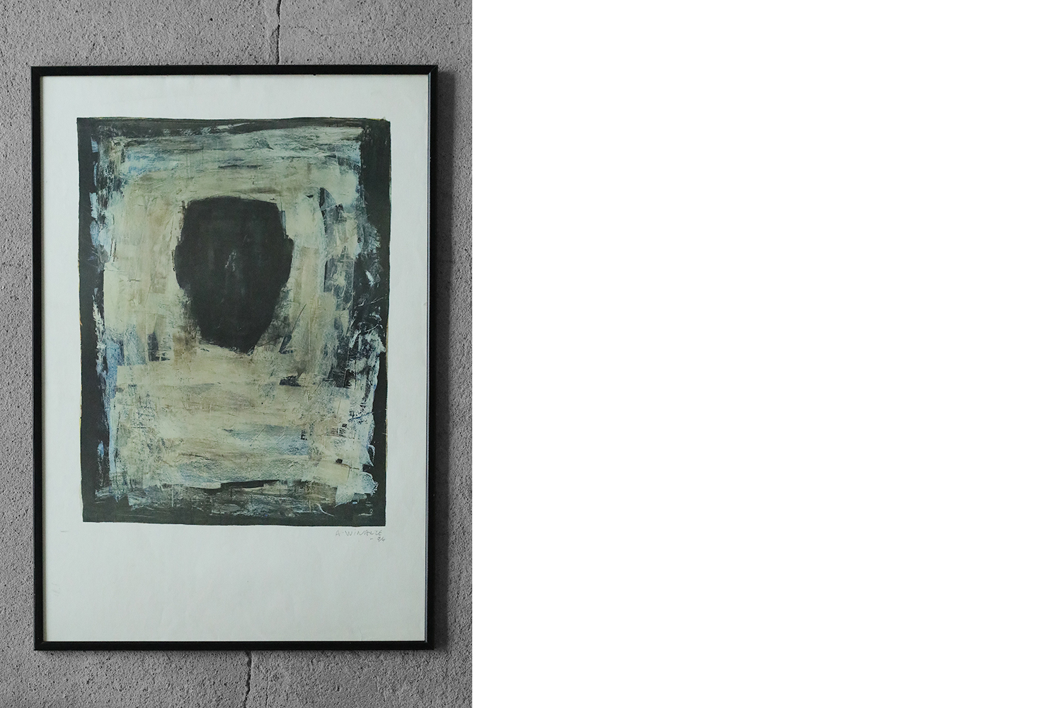 Alain Winance, Composition, Color lithograph, 1990s, Framed