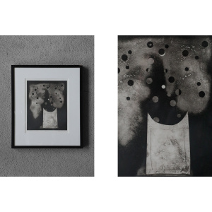 Bertil Lundberg, Bukett, Etching, 1980, Framed