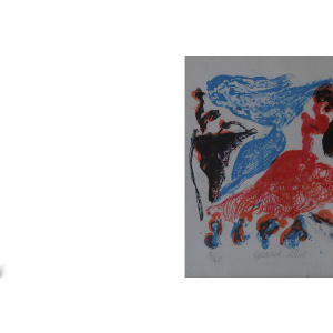 Paul Holsby, Spansk dans, Color Lithograph, 1967, Framed