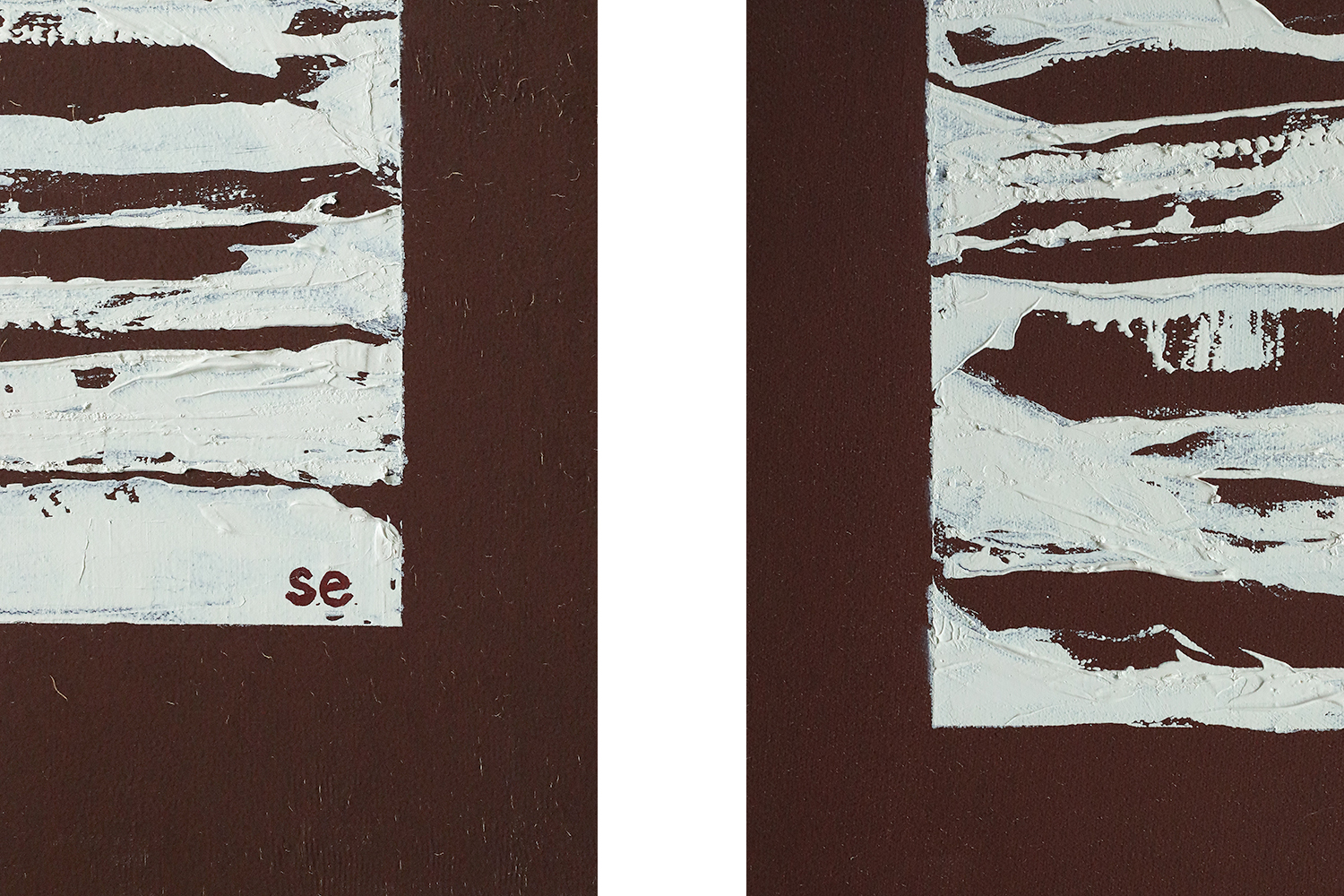 Ewa Söderström, Fyra årstiderna, Series of 4 Oil Paintings on Canvas