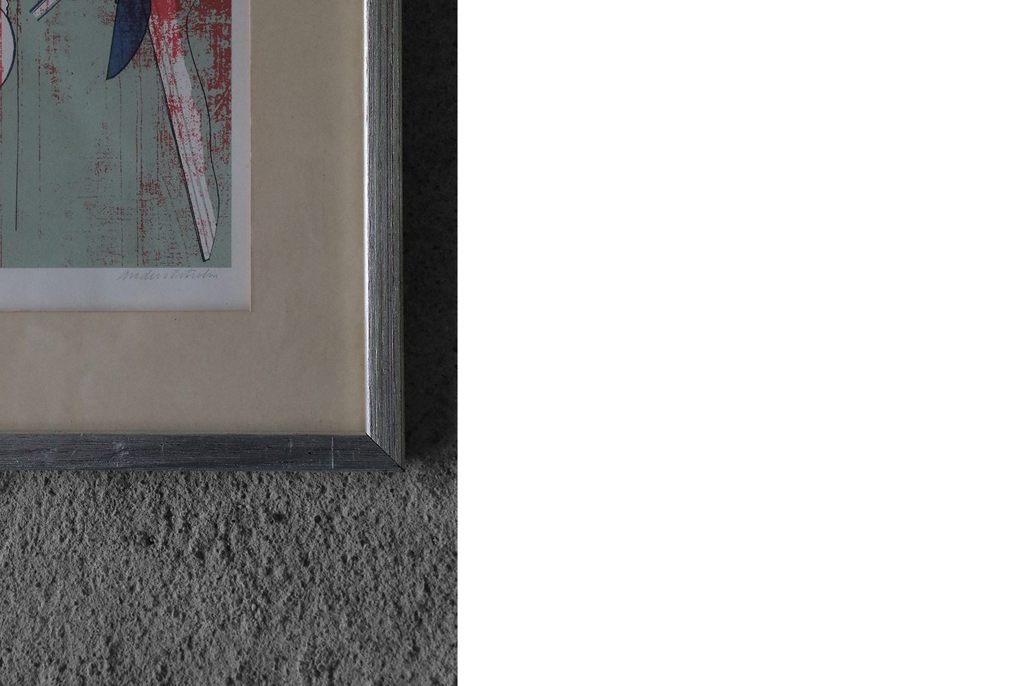 Anders Österlin, Komposition, Color lithograph, Framed