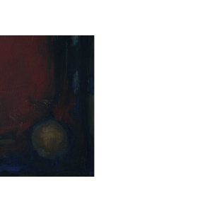 Eke Bjerén, Röd Aften, Oil on Canvas, 1962, Framed