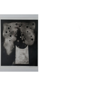 Bertil Lundberg, Bukett, Etching, 1980, Framed