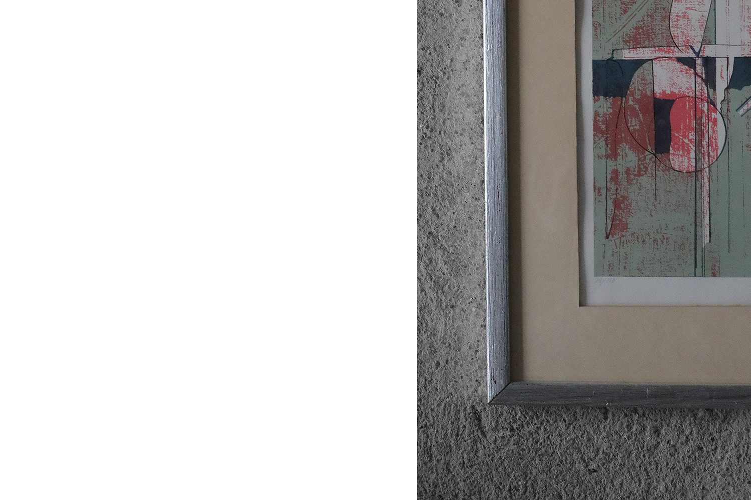 Anders Österlin, Komposition, Color lithograph, Framed
