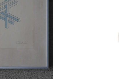 Oscar Reutersvärd, Impossible Figures,Color Lithograph, Framed - Image 3