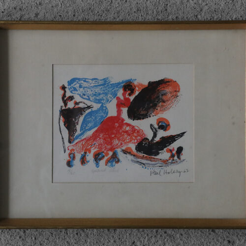 Paul Holsby, Spansk dans, Color Lithograph, 1967, Framed
