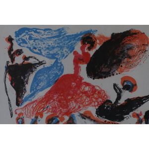 Paul Holsby, Spansk dans, Color Lithograph, 1967, Framed