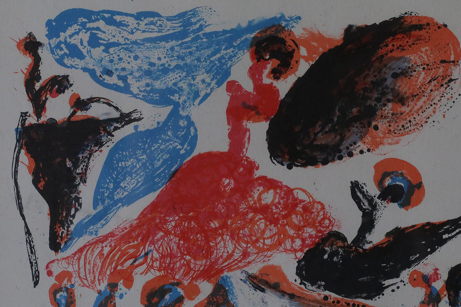 Paul Holsby, Spansk dans, Color Lithograph, 1967, Framed