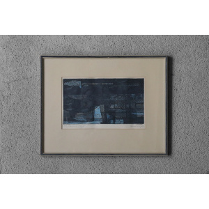 Bertil Lundberg, Komposition, Etching, 1962, Framed