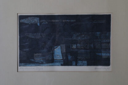 Bertil Lundberg, Komposition, Etching, 1962, Framed - Image 2