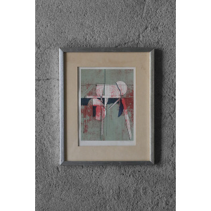 Anders Österlin, Komposition, Color lithograph, Framed