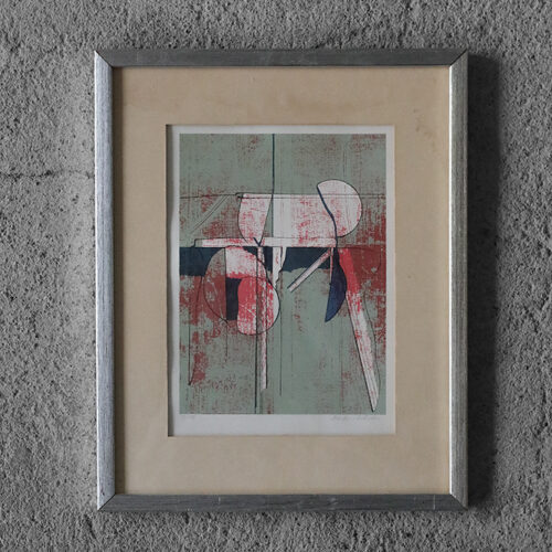 Anders Österlin, Komposition, Color lithograph, Framed
