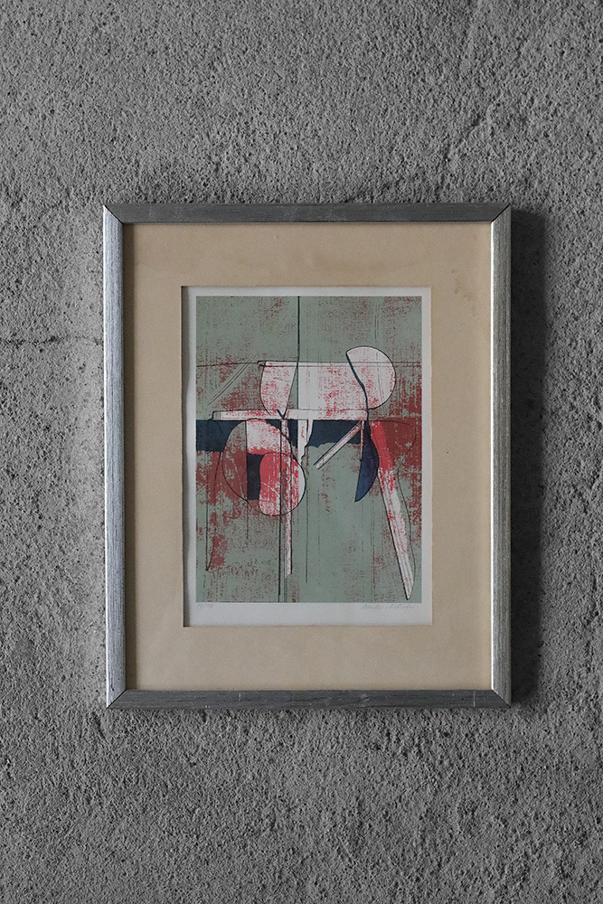 Anders Österlin, Komposition, Color lithograph, Framed