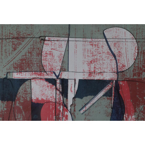 Anders Österlin, Komposition, Color lithograph, Framed