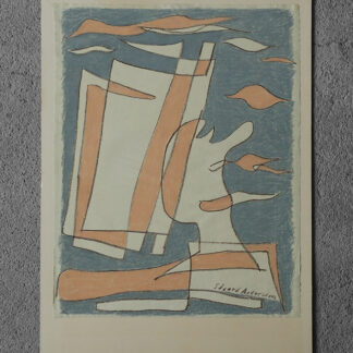 Pastel drawing by Edvard Andersson, Komposition