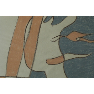 Pastel drawing by Edvard Andersson, Komposition