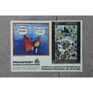 Poster from the Nordiskt 60-tal exhibition at Kulturhuset Stockholm, 1990