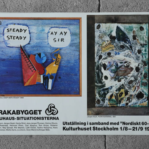 Poster from the Nordiskt 60-tal exhibition at Kulturhuset Stockholm, 1990