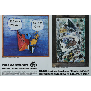 Poster from the Nordiskt 60-tal exhibition at Kulturhuset Stockholm, 1990