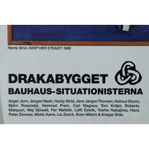 Poster from the Nordiskt 60-tal exhibition at Kulturhuset Stockholm, 1990