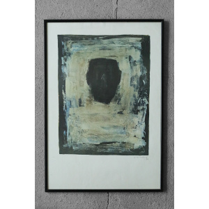 Alain Winance, Composition, Color lithograph, 1990s, Framed